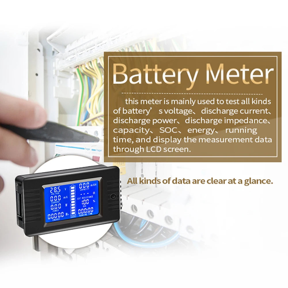 Digital Battery Capacity Tester with 100A-300A Shunt image 7