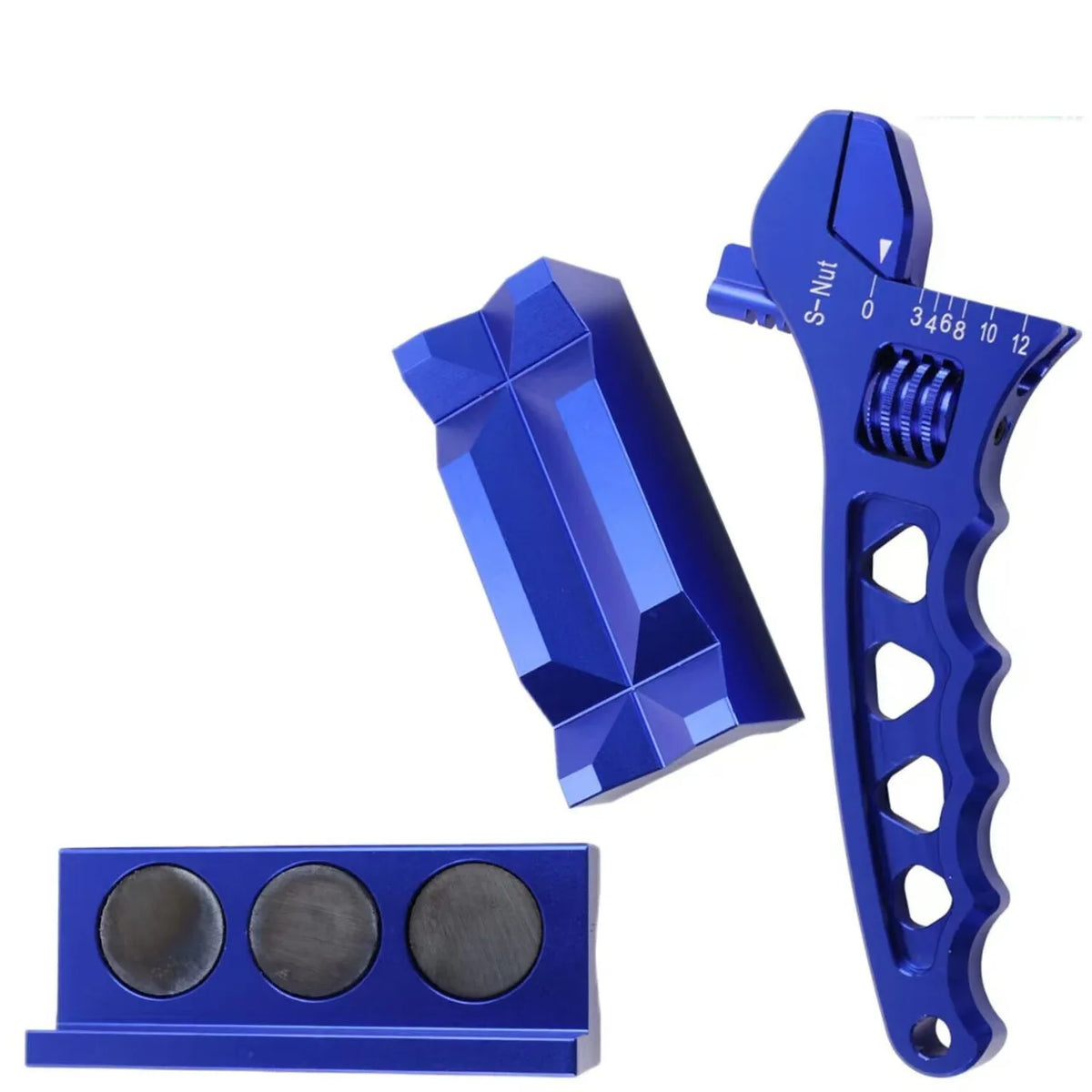 Aluminum Adjustable Wrench Spanner + Vise Jaw Inserts for Fuel Hose End Fitting Tuck's Performance