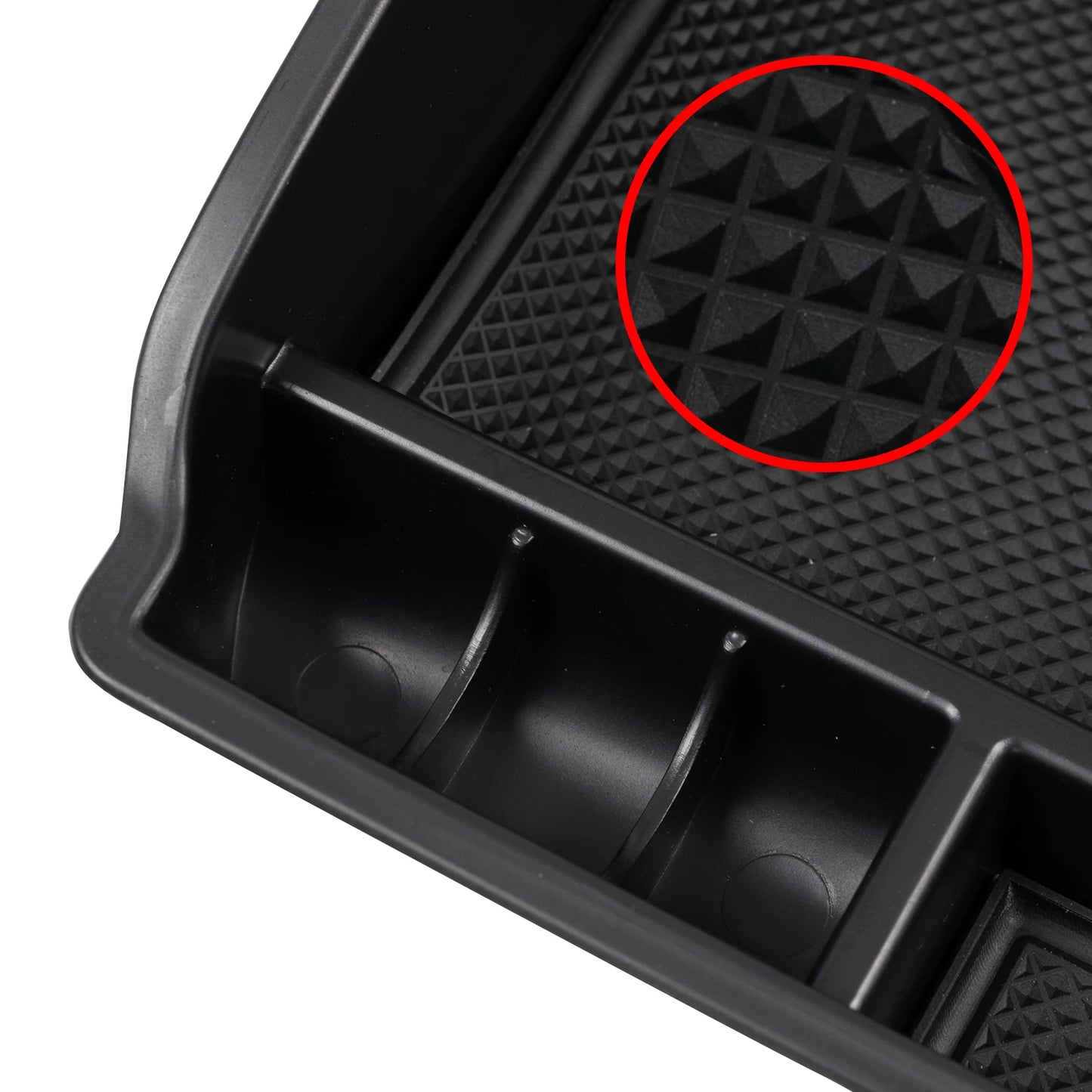 Hilux console tray in use with phone and keys