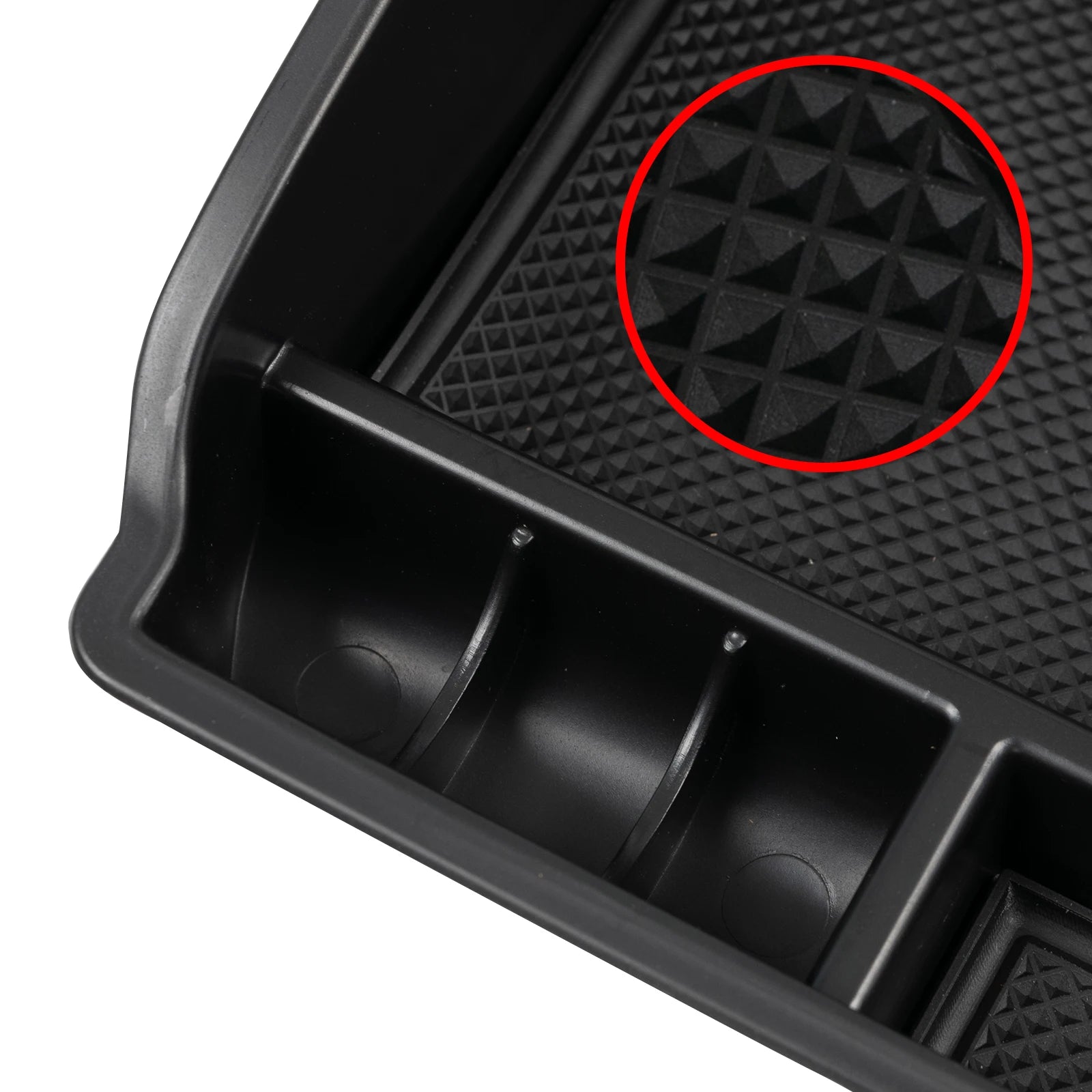 Hilux console tray in use with phone and keys