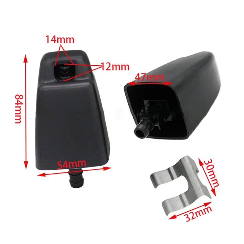 Car Front Headlight Headlamp Washer Nozzle Water Sprayer Jet Actuator With Clips For TOYOTA LAND CRUISER 100 LC100 Tuck's Performance