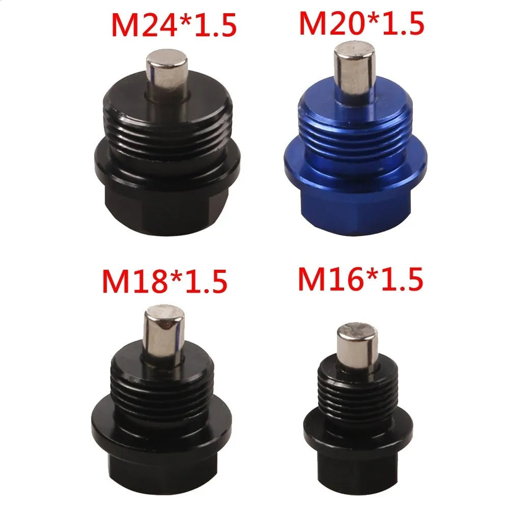 Magnetic Oil Drain Plug Oil Drain Sump Nut M12x1.25/1.5/1.75 M14-M24x1.5 Aluminum Alloy Gearbox Oil Sump Drain Plug Tuck's Performance