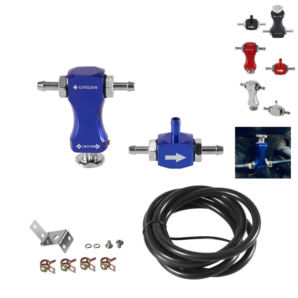 Universal Manual Turbo Boost Controller Bleed Valve Pressurize Regulating Kit Car Modified Turbocharged Regulator Aluminum Tuck's Performance