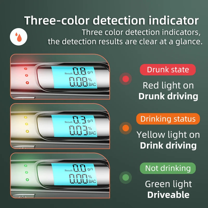 Portable Digital Breath Alcohol Tester with LCD Display - product image 4