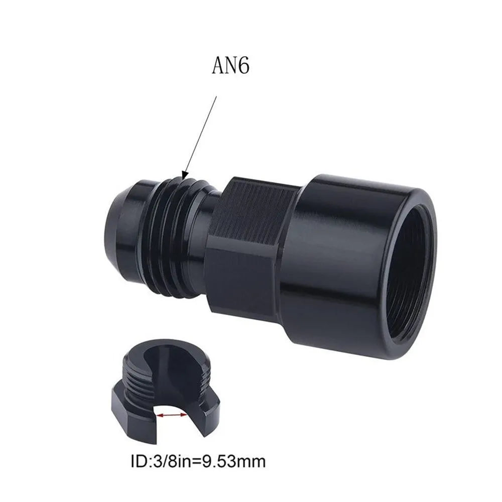1PC Aluminum 6AN 8AN Male To 3/8" 5/16" Quick Disconnect Male Push On EFI Fitting Adapter Quick Connect Tuck's Performance
