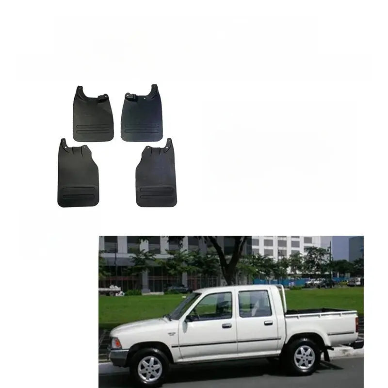 Soft Rubber Mud Flaps Mudguards – Toyota Hilux 1995–2004 (Front & Rear Set) Tuck's Performance