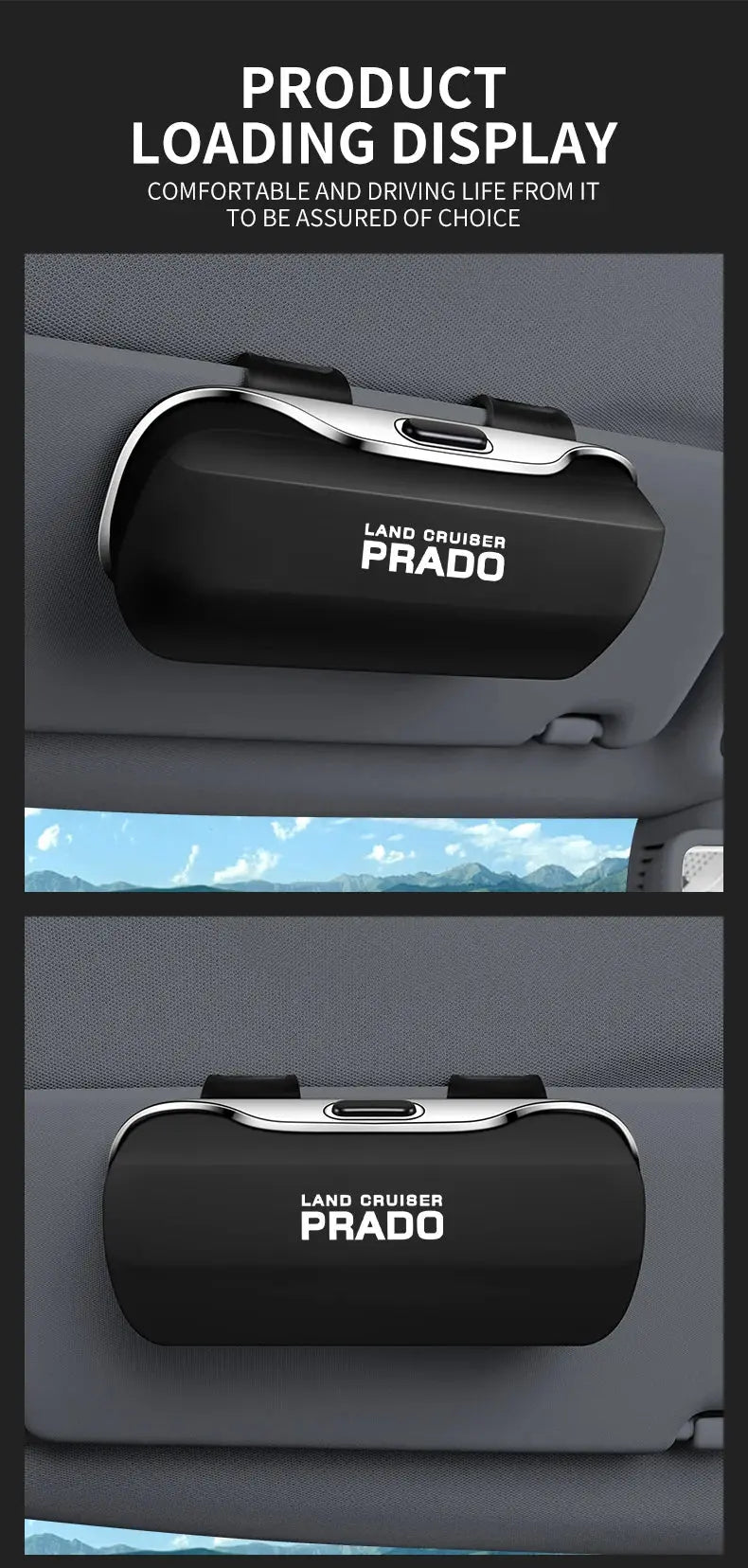 Sunglasses Holder Sun Visor Storage  Clip On For Toyota Land Cruiser Prado 120 150 Tuck's Performance