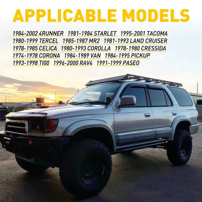 Toyota Heater & Air Conditioning Control Knob Set – 4 Piece Replacement (Classic Toyota Models) Tuck's Performance