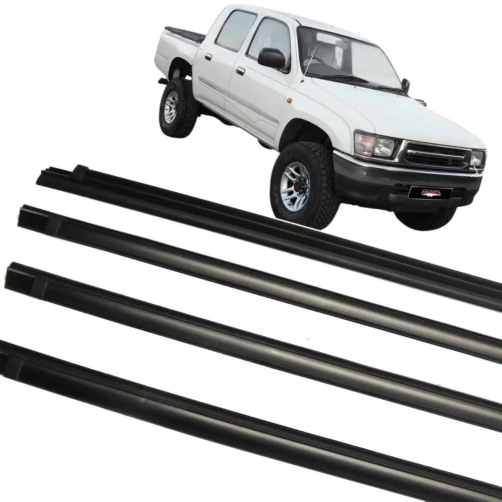 Toyota Hilux 1997–2003 Outer Window Weatherstrip Set – 4 Door Glass Rubber Seals Tuck's Performance