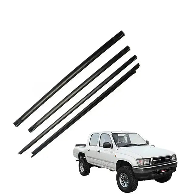 Toyota Hilux 1997–2003 Outer Window Weatherstrip Set – 4 Door Glass Rubber Seals Tuck's Performance