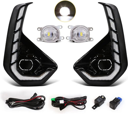 Toyota Hilux 2024 2025 DRL LED Fog Light Kit – Daytime Running & Turn Signal Lamps 12V Tuck's Performance