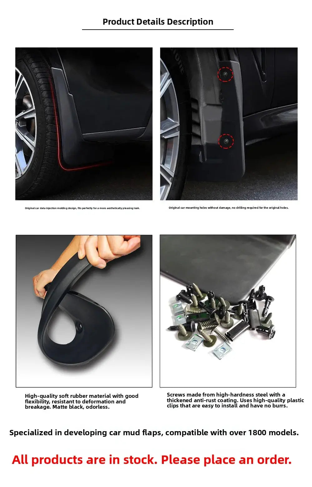 Toyota Hilux Mudguards Splash Guards Set – Front & Rear – Heavy Duty  (1988–2004) Tuck's Performance