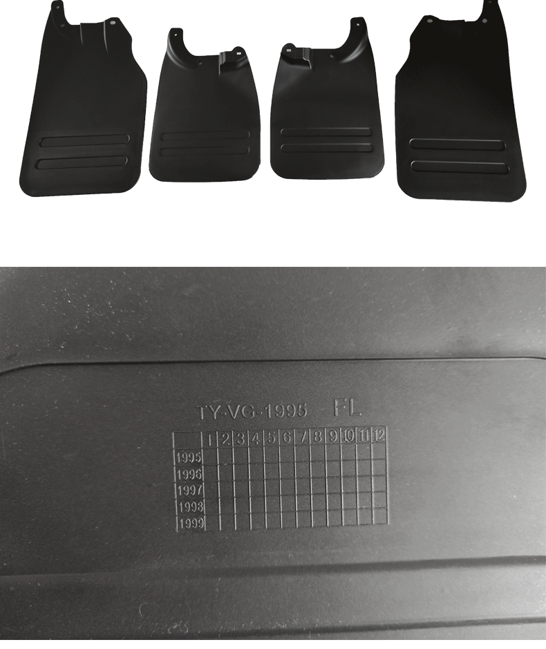 Toyota Hilux Mudguards Splash Guards Set – Front & Rear – Heavy Duty  (1988–2004) Tuck's Performance