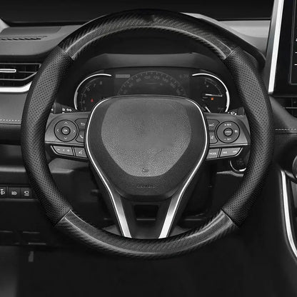 Toyota Hilux N70 Steering Wheel Cover Leather 2004-2014 Ultra Thin Two Style's Tuck's Performance