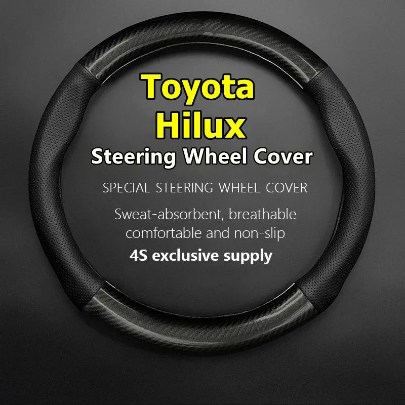 Toyota Hilux N70 Steering Wheel Cover Leather 2004-2014 Ultra Thin Two Style's Tuck's Performance