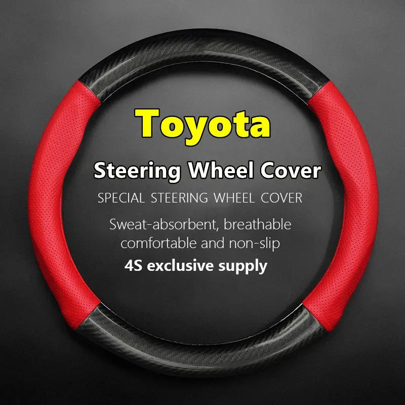Toyota Hilux N70 Steering Wheel Cover Leather 2004-2014 Ultra Thin Two Style's Tuck's Performance