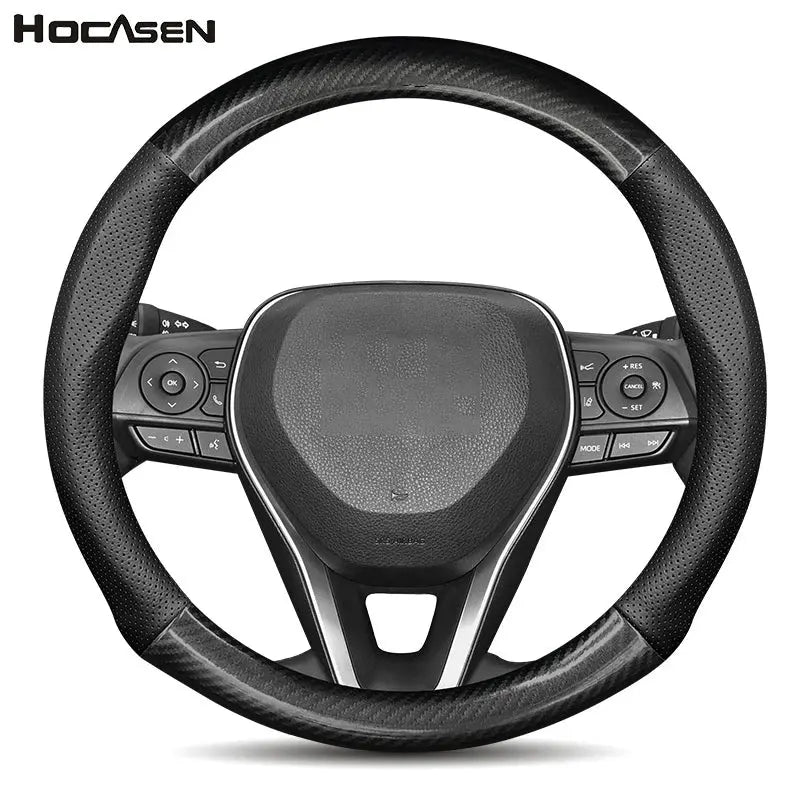Toyota Hilux N70 Steering Wheel Cover Leather 2004-2014 Ultra Thin Two Style's Tuck's Performance