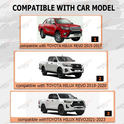 Toyota Hilux N80 Slim Fender Flares 4” – Matte Black (2015–2024) Tuck's Performance