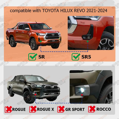 Toyota Hilux N80 Slim Fender Flares 4” – Matte Black (2015–2024) Tuck's Performance