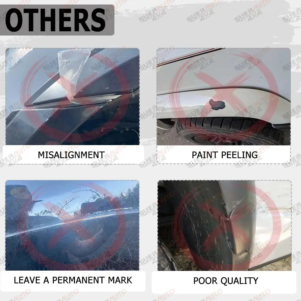 Toyota Hilux N80 Slim Fender Flares 4” – Matte Black (2015–2024) Tuck's Performance