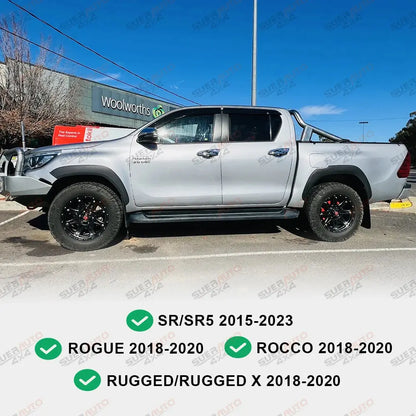Toyota Hilux N80 Slim Fender Flares 4” – Matte Black (2015–2024) Tuck's Performance