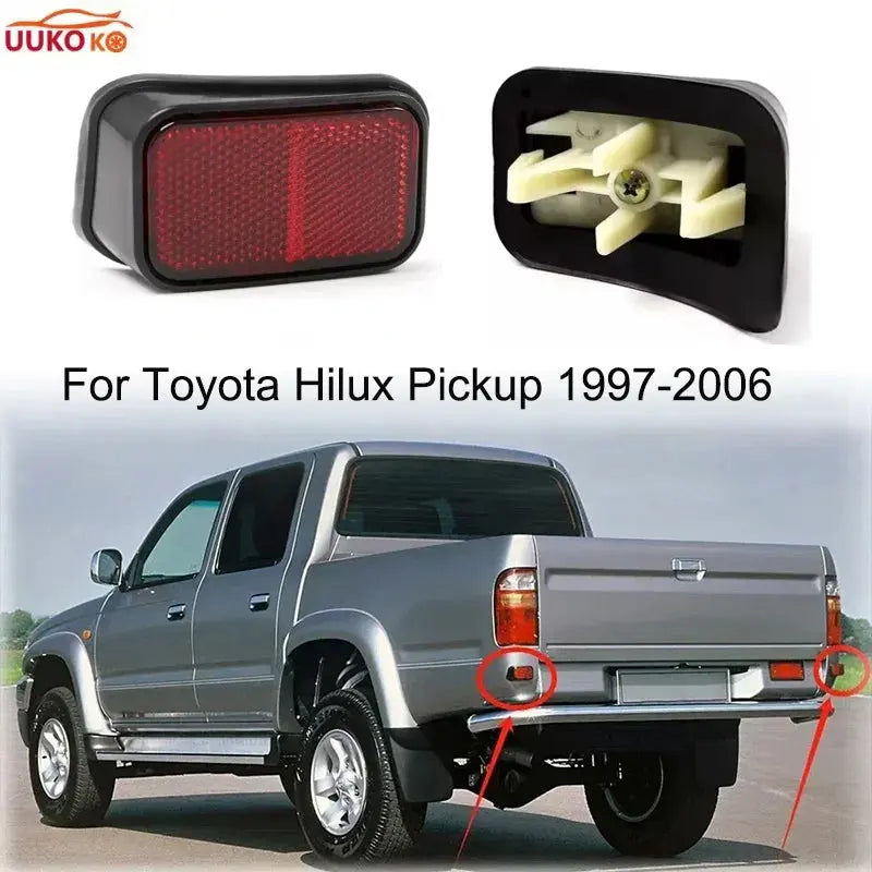 Toyota Hilux Rear Bumper Reflector Pair – Left & Right (1997–2006 Pickup) Tuck's Performance