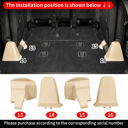 Toyota Land Cruiser 200 Series (2008–2021) – Rear Seat Back Panel Replacement / Protector Trim (ABS) Tuck's Performance
