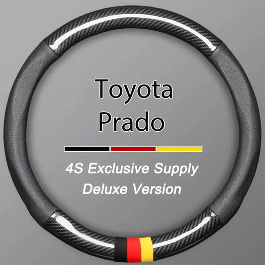 Toyota Prado 150 / 250 Genuine Leather Steering Wheel Cover – Anti-Slip Interior Upgrade Tuck's Performance