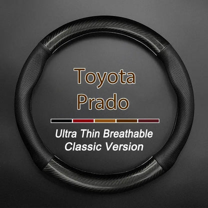 Toyota Prado 150 / 250 Genuine Leather Steering Wheel Cover – Anti-Slip Interior Upgrade Tuck's Performance