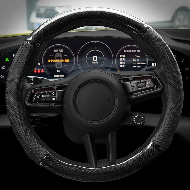 Toyota Prado 150 / 250 Genuine Leather Steering Wheel Cover – Anti-Slip Interior Upgrade Tuck's Performance