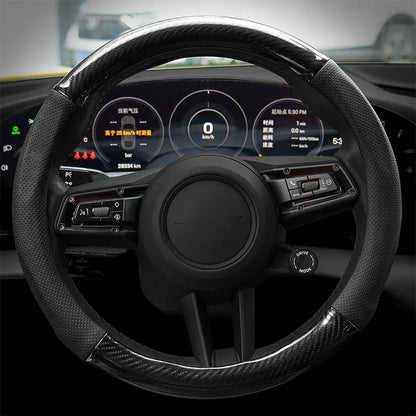 Toyota Prado 150 / 250 Genuine Leather Steering Wheel Cover – Anti-Slip Interior Upgrade Tuck's Performance