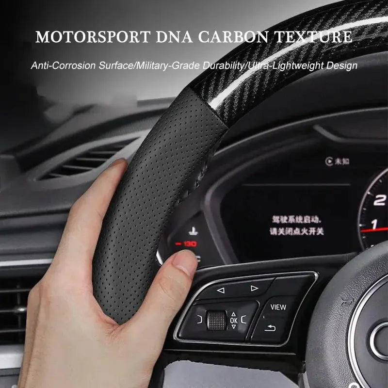 Toyota Prado 150 / 250 Genuine Leather Steering Wheel Cover – Anti-Slip Interior Upgrade Tuck's Performance