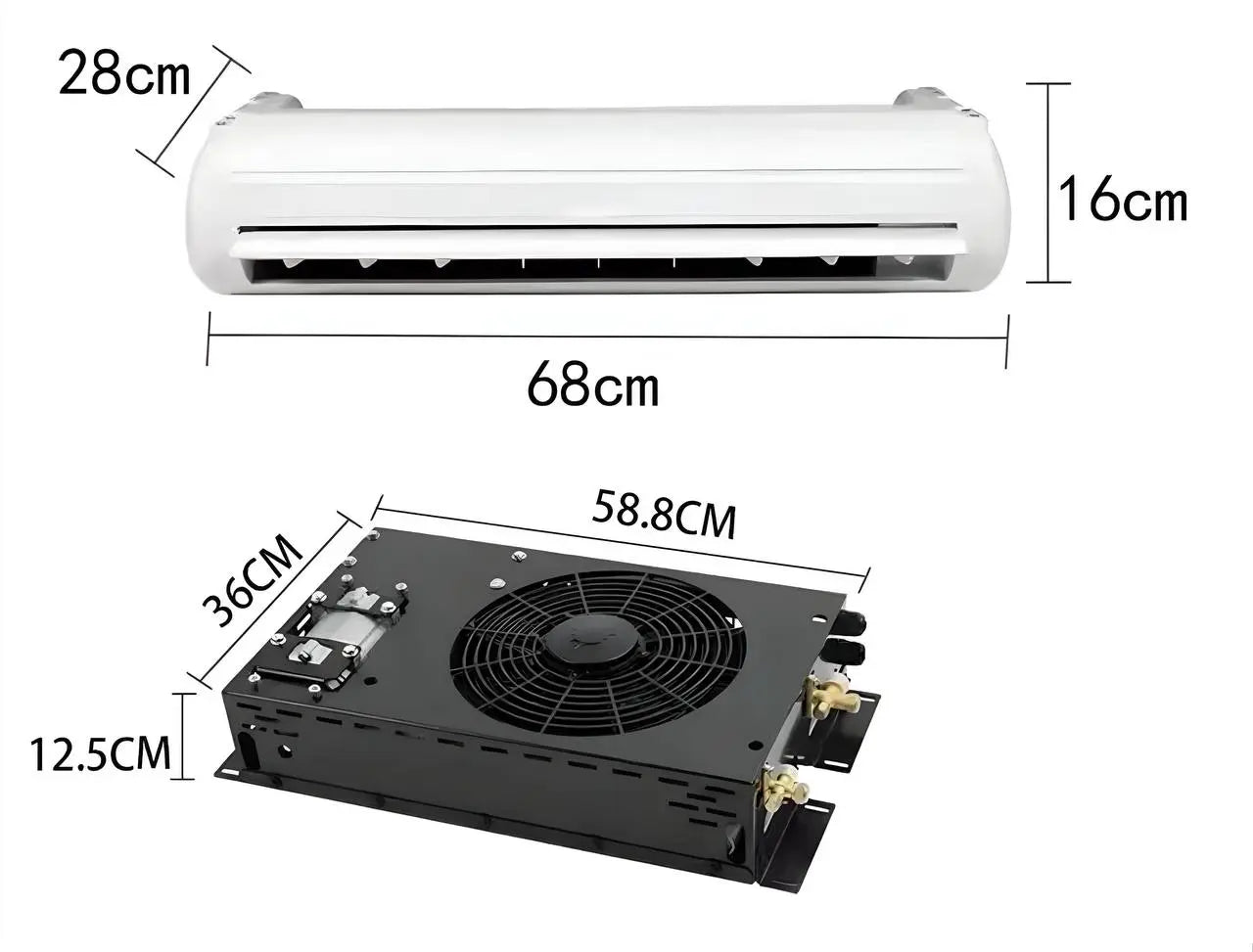Under Vehicel Electric Air Conditioner 12v or 24v Split System Tuck's Performance