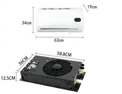 Under Vehicel Electric Air Conditioner 12v or 24v Split System Tuck's Performance
