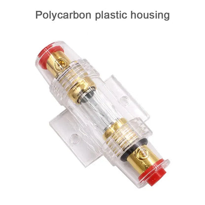 Universal 12V–48V AGU In-Line Fuse Holder – Zinc Alloy | 30A / 40A / 60A / 80A / 100A | 8–10AWG Car Audio Fuse Block Tuck's Performance