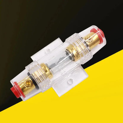 Universal 12V–48V AGU In-Line Fuse Holder – Zinc Alloy | 30A / 40A / 60A / 80A / 100A | 8–10AWG Car Audio Fuse Block Tuck's Performance