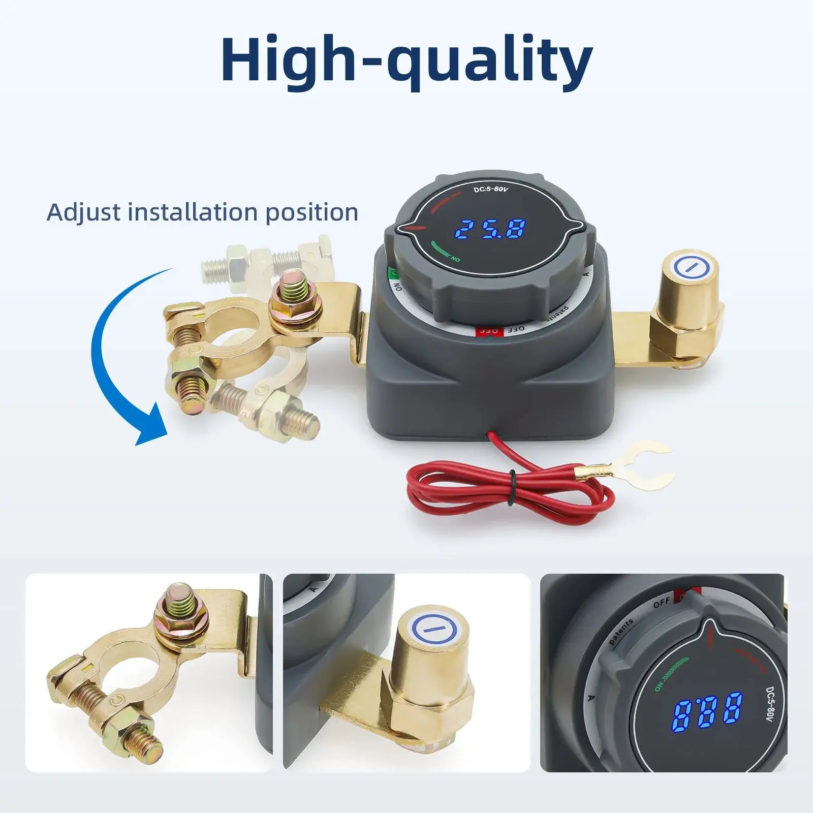 Universal 12V–48V High-Amp Manual Reset Circuit Breaker (100A / 150A / 200A / 300A) - Tuck's Performance