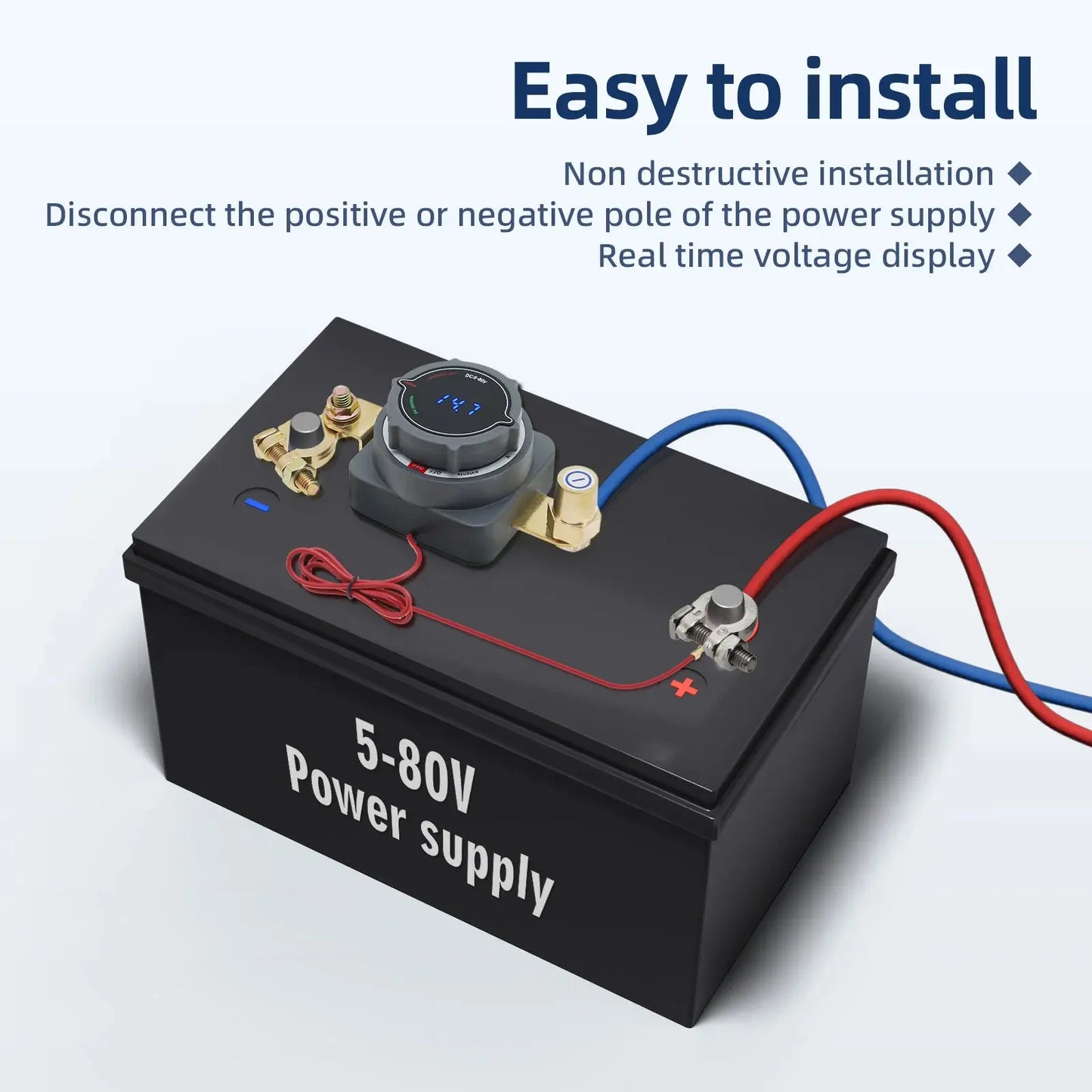 Universal 12V–48V High-Amp Manual Reset Circuit Breaker (100A / 150A / 200A / 300A) - Tuck's Performance