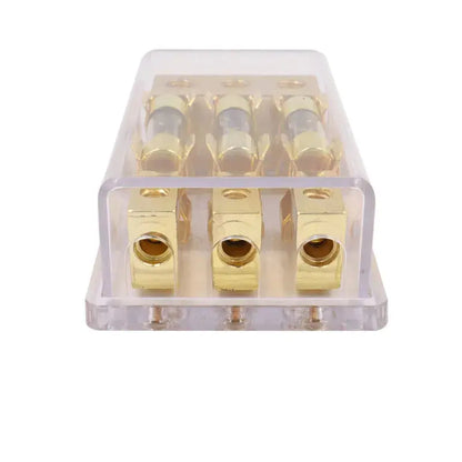 Universal AGU Fuse Holder Distribution Block – 1 In / 2–4 Out (60A High-Current) Tuck's Performance