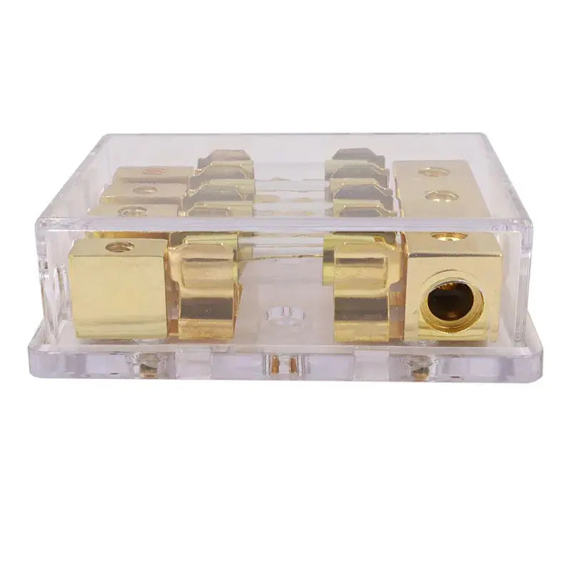 Universal AGU Fuse Holder Distribution Block – 1 In / 2–4 Out (60A High-Current) Tuck's Performance