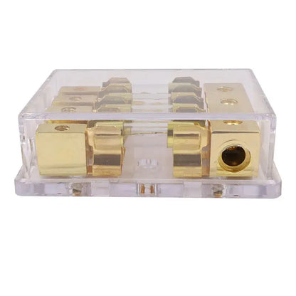 Universal AGU Fuse Holder Distribution Block – 1 In / 2–4 Out (60A High-Current) Tuck's Performance