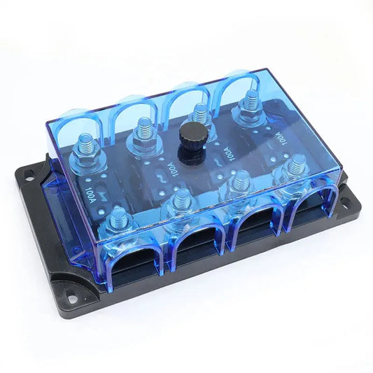 Universal ANM Car Power Fuse Block – Heavy Duty 300A Bolt-On Fuse Holder with Protective Cover (2-Way) Tuck's Performance