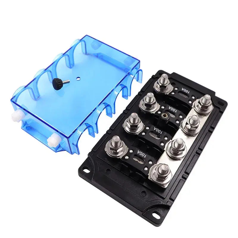 Universal ANM Car Power Fuse Block – Heavy Duty 300A Bolt-On Fuse Holder with Protective Cover (2-Way) Tuck's Performance