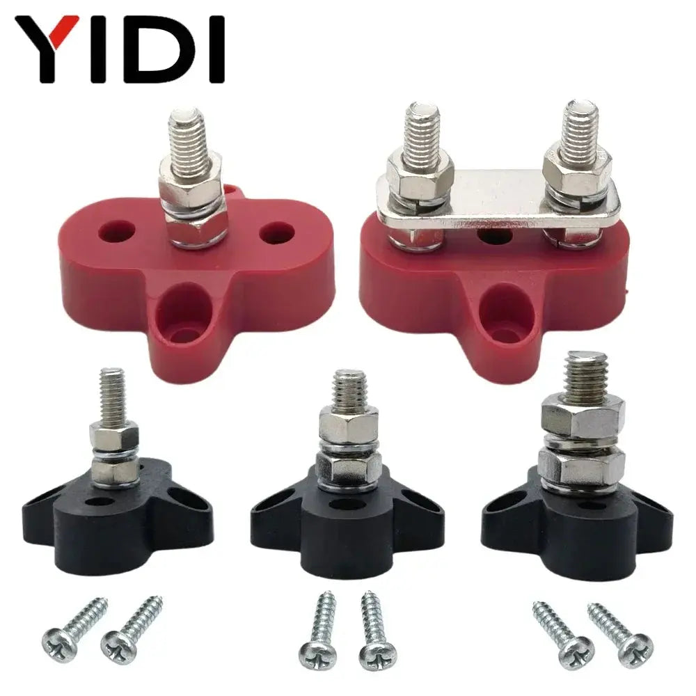 Universal Heavy Duty Battery Bus Bar Stud Pair – 12V–48V Power Distribution (M6 / M8 / M10) Tuck's Performance