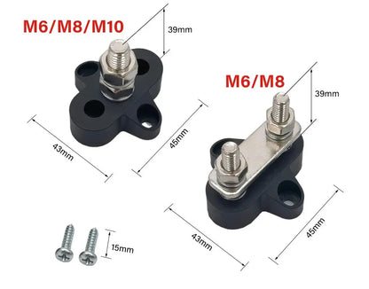 Universal Heavy Duty Battery Bus Bar Stud Pair – 12V–48V Power Distribution (M6 / M8 / M10) Tuck's Performance
