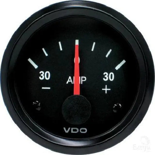 VDO Ammeter Gauge 52mm – Range -30 to +30 Amps | Tuck's Performance Tuck's Performance