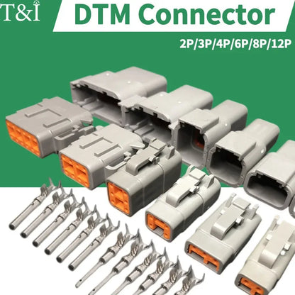 Deutsch DTM, DT and DTP automotive connector plug sets