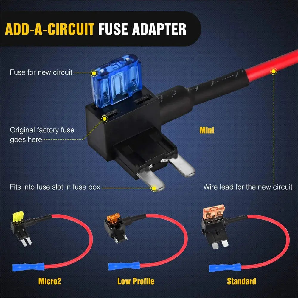 Fuse tap fitted into a vehicle fuse box slot