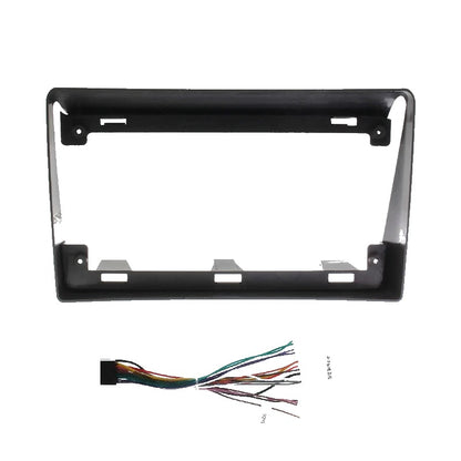 Rear angle of 9 inch Hilux stereo fascia frame