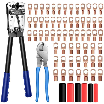 HX-50B hex crimping tool for AWG 10 to 1/0 cable lugs
